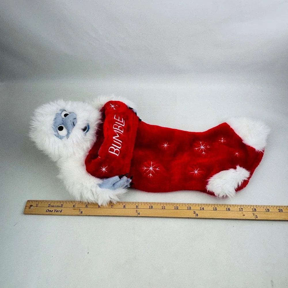 Rudolph the Red-Nosed Reindeer Bumble Christmas Stocking Red Abominable Snowman